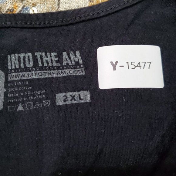 Into The Am Men Shirt 2XL Black Tank T Rex Rave Graphic Pullover‎ - Picture 9 of 10